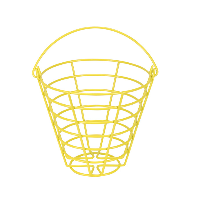 Powder Coated Metal Ball Basket (Holds 50 Golf Balls)