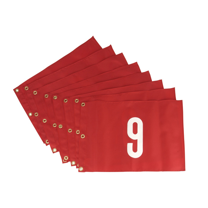 Economy Stock Numbered Grommeted Pin Flags